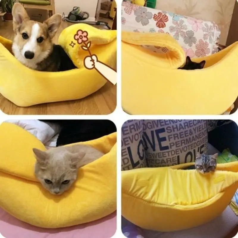pet banana cat bed house funny cute cozy cat mat beds warm durable portable pet basket kennel dog cushion cat supplie multicolor pet banana cat bed house funny cute cozy cat mat beds warm durable portable pet basket kennel dog cushion cat supplie multicolor
