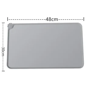 silicone dog bowl mat with high lips non stick waterproof food feeding pad puppy feeder tray water cushion placemat pet feeder