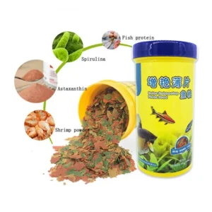 fish food coloring and brightening feed high nutrient tropical fish growth healthy fish food flakes