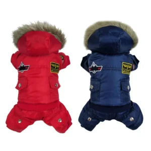 pet hooded windproof jumpsuit