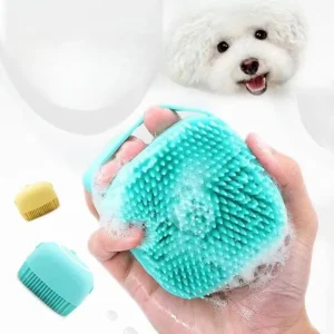 1pc pet dog bathing brush cat bathing artifact for puppies rubbing silicone bathing massage brush supplies pet brush