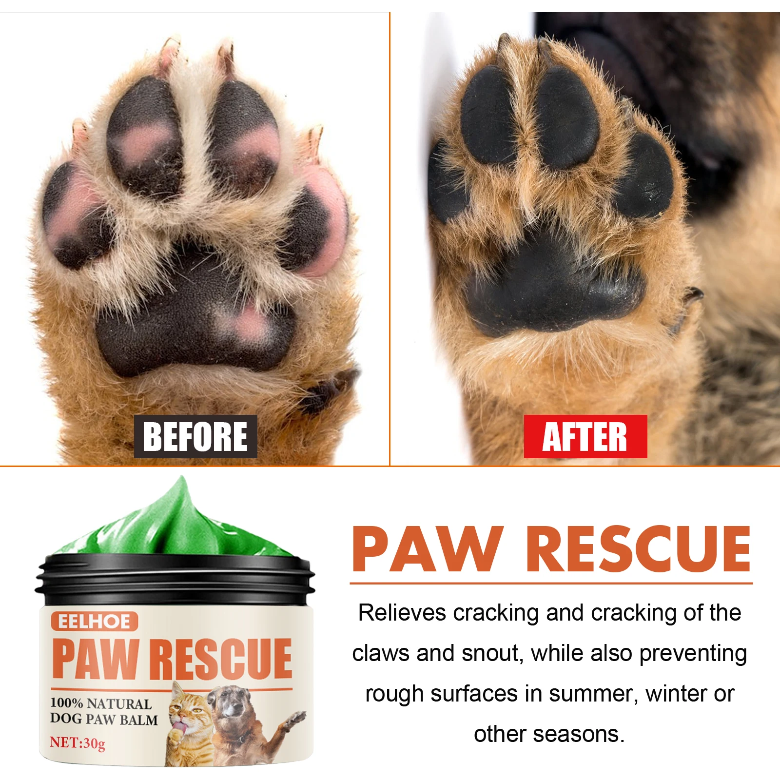 pet paw cream 30g cat and dog paw protection cream moisturizing and nourishing natural ingredients suitable for chapped paws pet paw cream 30g cat and dog paw protection cream moisturizing and nourishing natural ingredients suitable for chapped paws