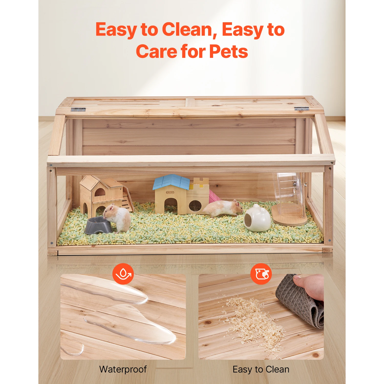 succebuy wooden cage 270° for gerbils, mice, and hamster succebuy wooden cage 270° for gerbils, mice, and hamster