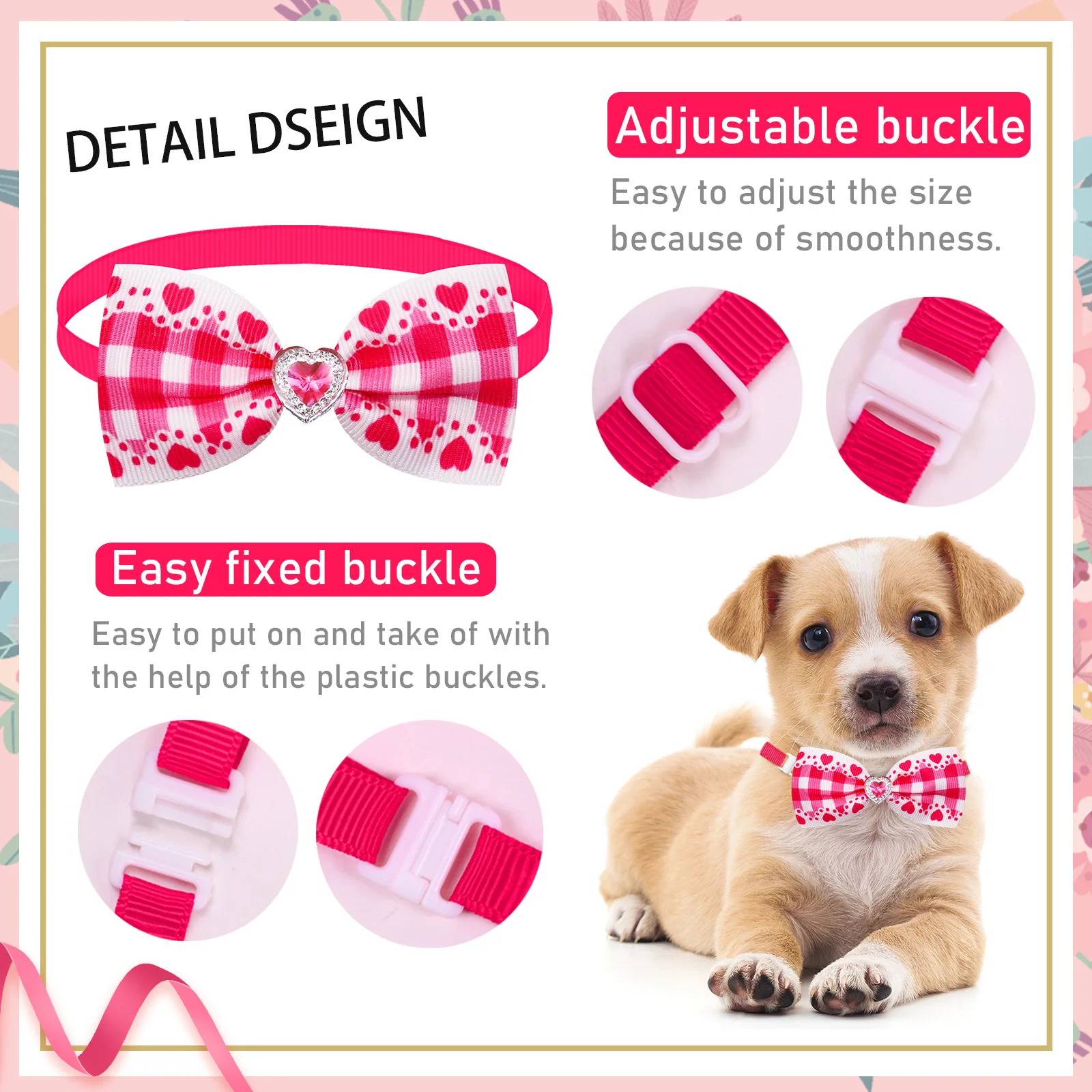 pet plaid love diamond bow tie collar fashion pet supplies universal accessories for dogs and cats pet plaid love diamond bow tie collar fashion pet supplies universal accessories for dogs and cats