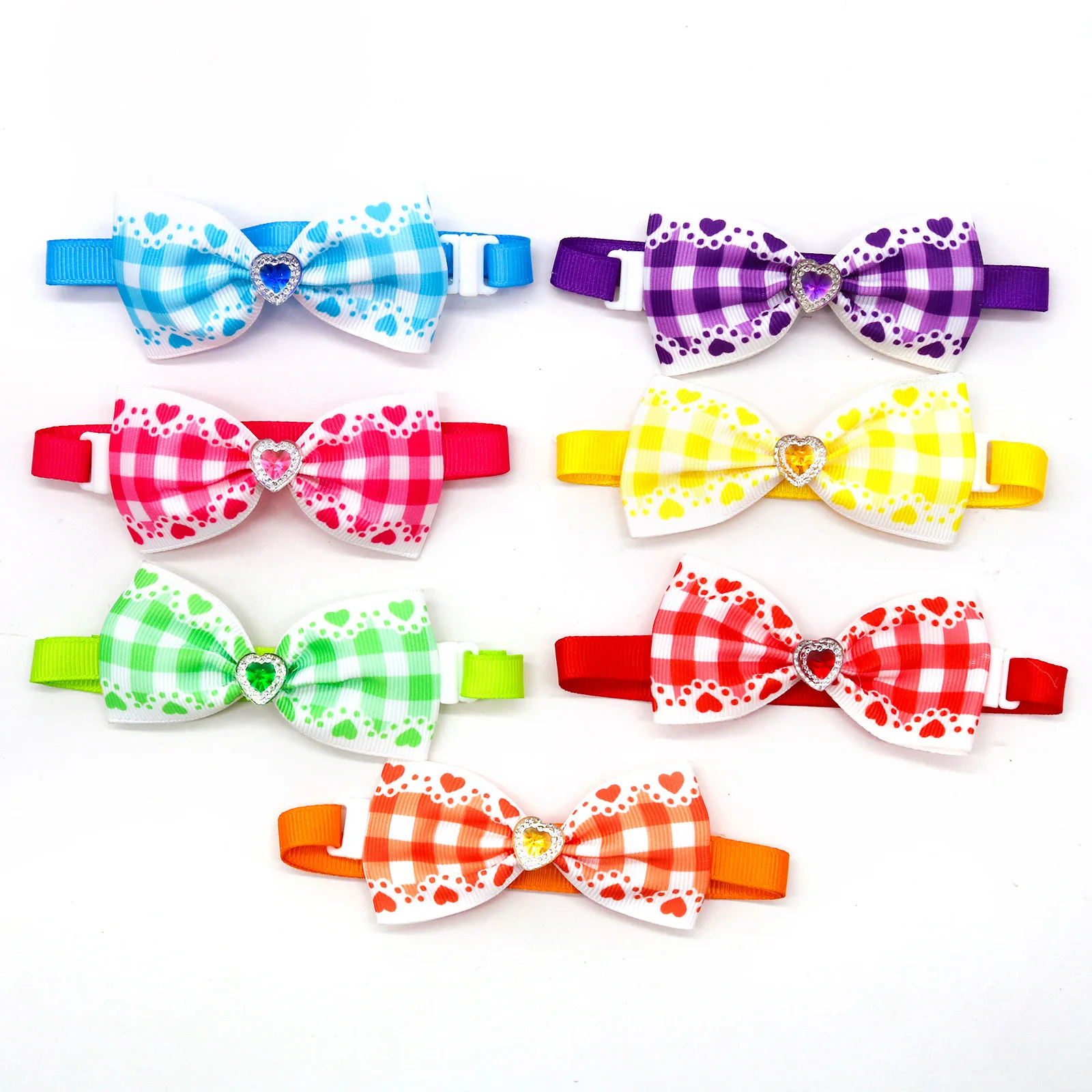 pet plaid love diamond bow tie collar fashion pet supplies universal accessories for dogs and cats pet plaid love diamond bow tie collar fashion pet supplies universal accessories for dogs and cats