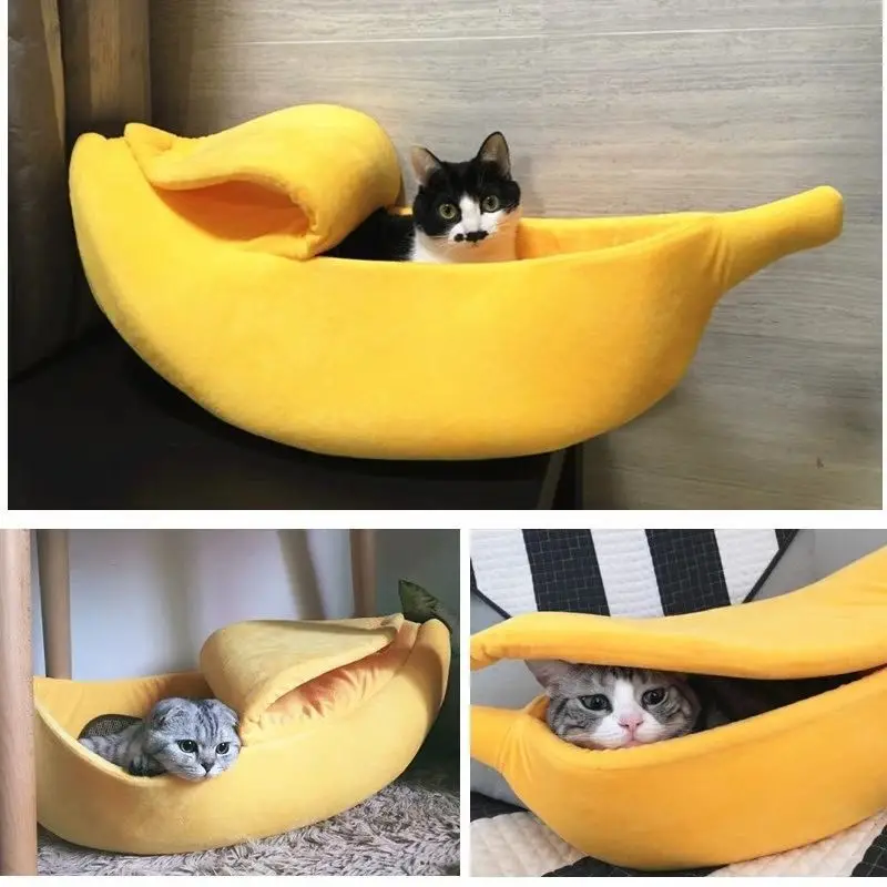 pet banana cat bed house funny cute cozy cat mat beds warm durable portable pet basket kennel dog cushion cat supplie multicolor pet banana cat bed house funny cute cozy cat mat beds warm durable portable pet basket kennel dog cushion cat supplie multicolor