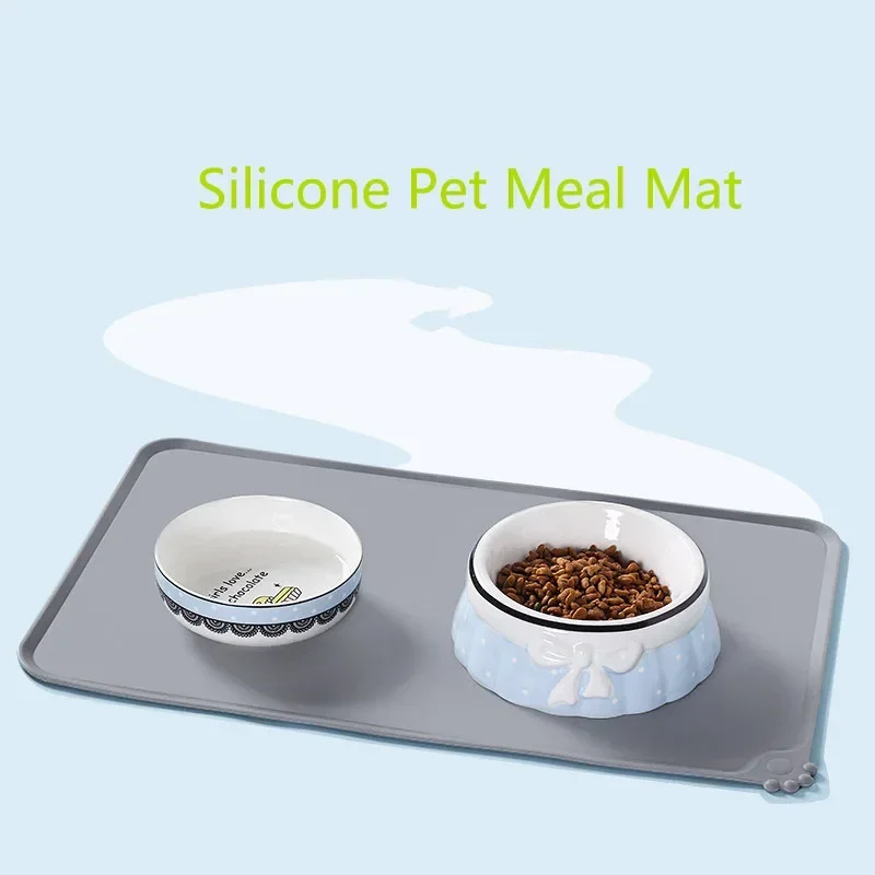 silicone dog bowl mat with high lips non stick waterproof food feeding pad puppy feeder tray water cushion placemat pet feeder silicone dog bowl mat with high lips non stick waterproof food feeding pad puppy feeder tray water cushion placemat pet feeder